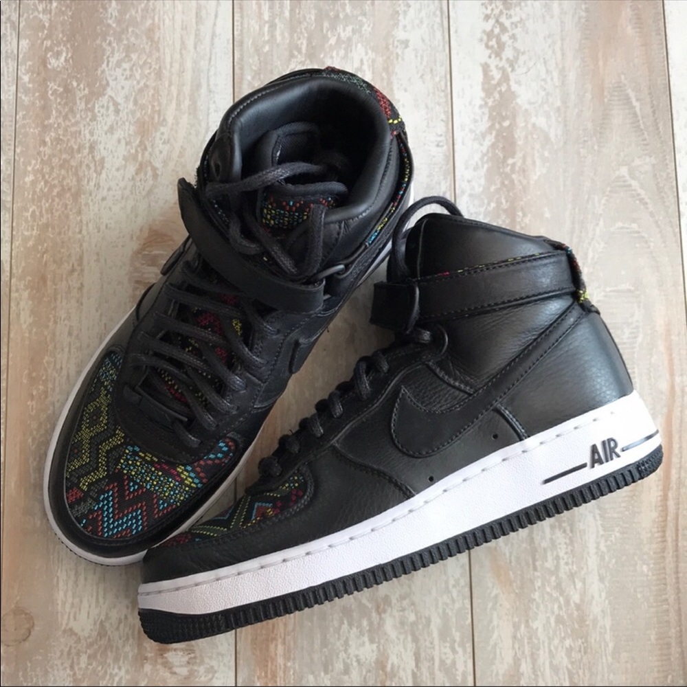 NWT Nike Air Force 1 QS Tribal Print black - Picture 8 of 8